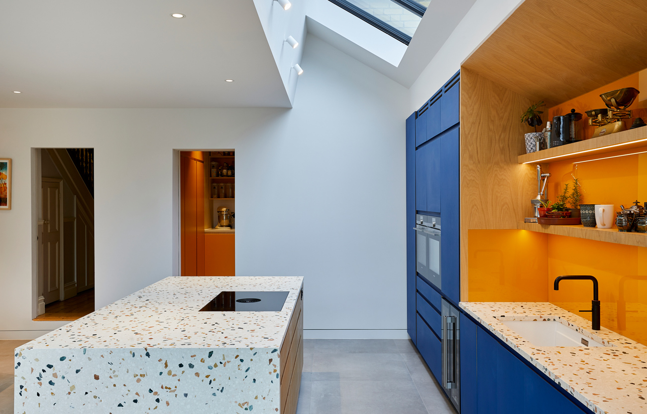 Kitchen with terrazzo worktop